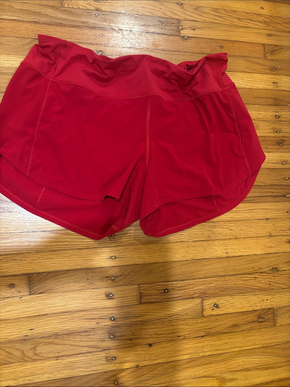 lululemon speed up Women’s Red Running Shorts